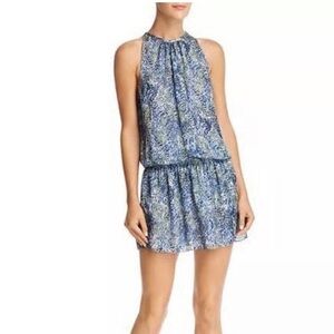 Ramy Brook Audrey sleeveless blouson midi dress smocked waist small (bin HH57)